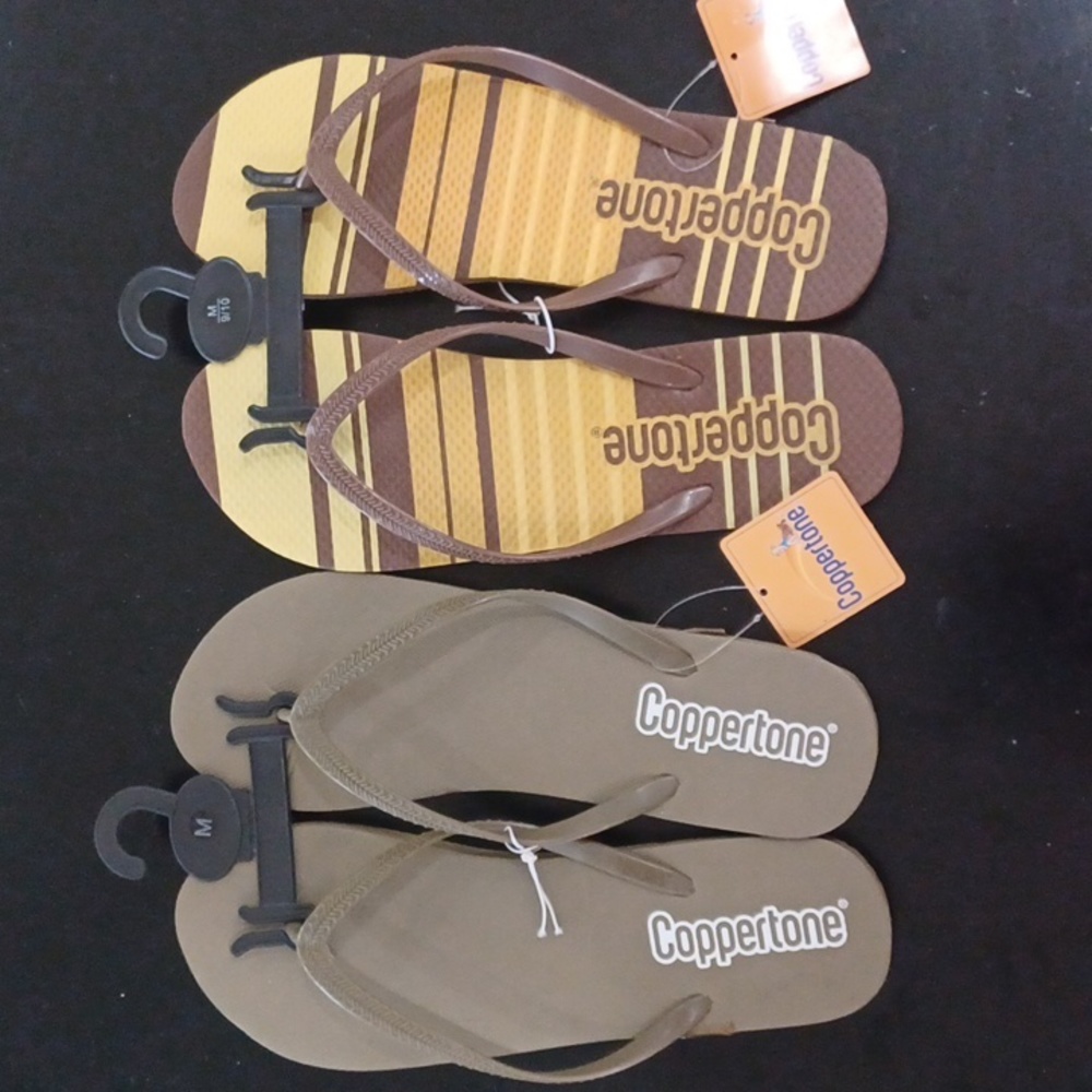 ❤️5/$25 Two Coppertone Flip Flop Bundle